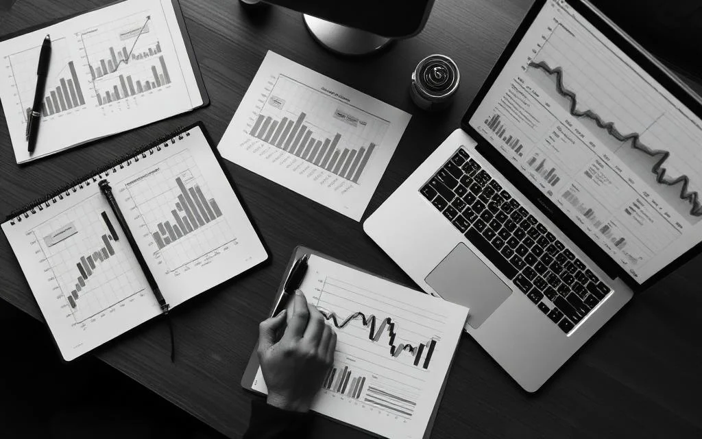 Consultants using analytical tools alongside professional judgement. Article: Why AI Will Not Replace Strategy Consultants: But Will Make the Bad Ones Obsolete