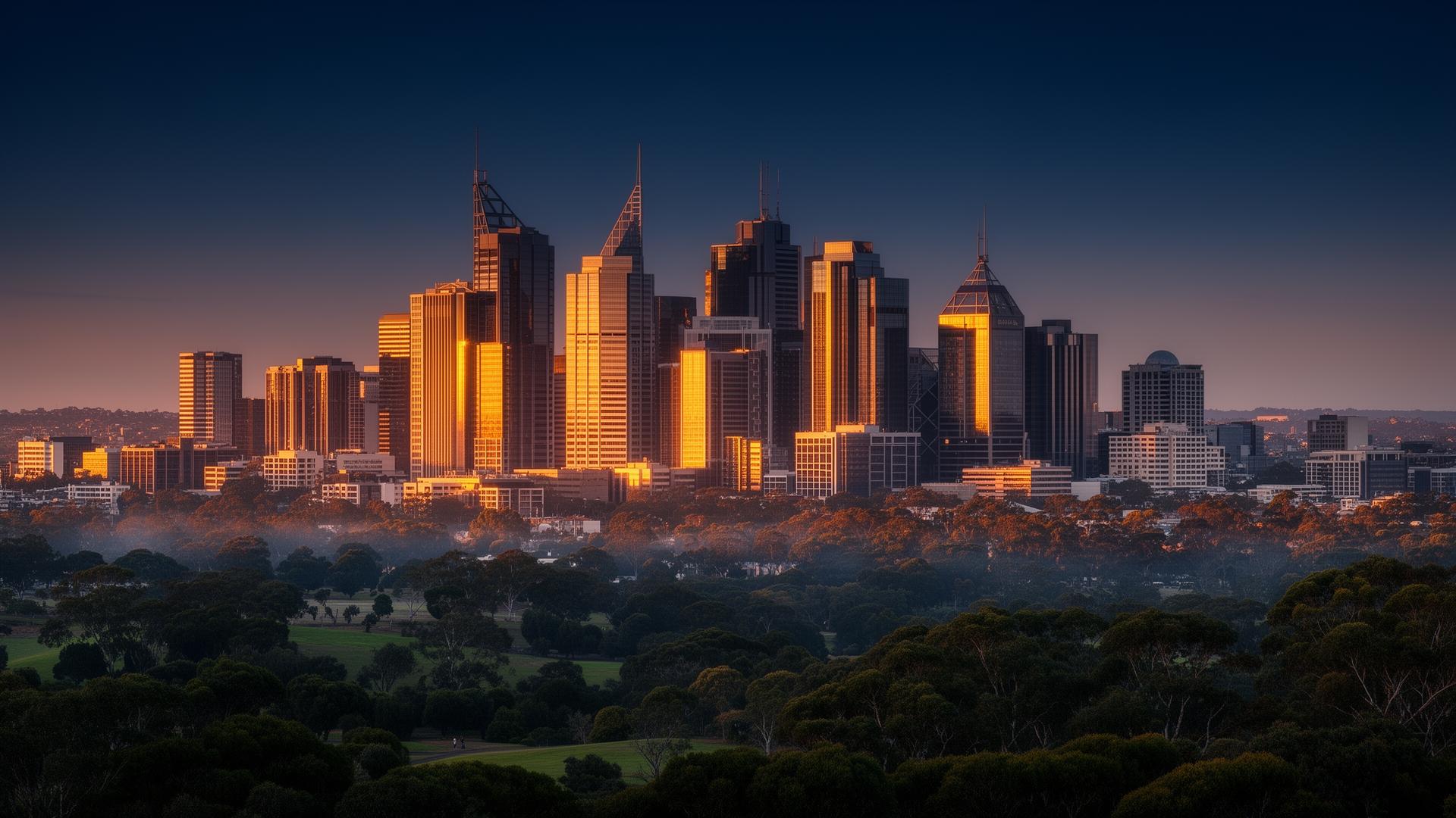 Perth city skyline, home of Rekon Group